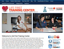 Tablet Screenshot of lifefirsttrainingcenter.com